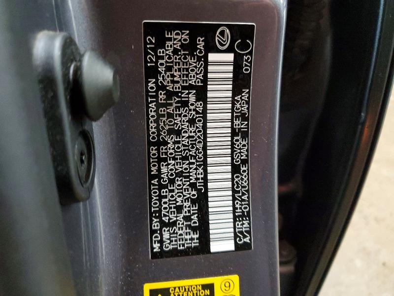 Aukcja sprzedaży 2013 Lexus Es 350, vin: JTHBK1GG4D2040148, numer aukcji: 47354416