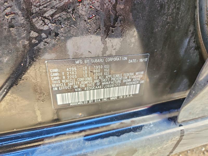 2018 Subaru Impreza მანქანა იყიდება აუქციონზე, vin: 4S3GKAA67J3606171, აუქციონის ნომერი: 45577956