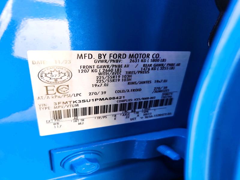 Продаж на аукціоні авто 2023 Ford Mustang Mach-e, vin: 3FMTK3SU1PMA98421, номер лоту: 78272075
