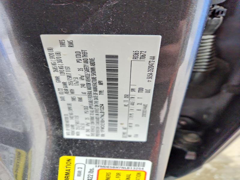 2022 Ford Bronco მანქანა იყიდება აუქციონზე, vin: 1FMDE5BH7NLB13254, აუქციონის ნომერი: 46687616