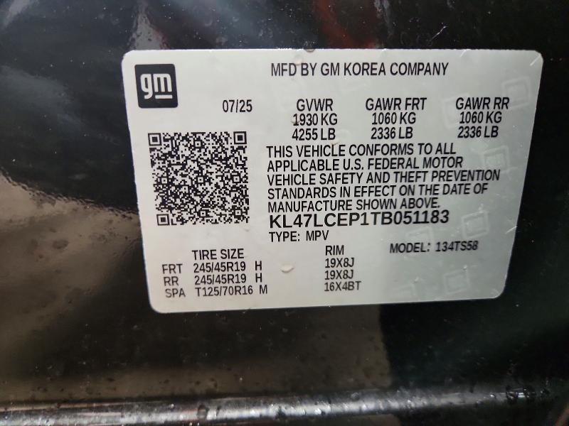 2026 Buick Envista მანქანა იყიდება აუქციონზე, vin: KL47LCEP1TB051183, აუქციონის ნომერი: 41881936