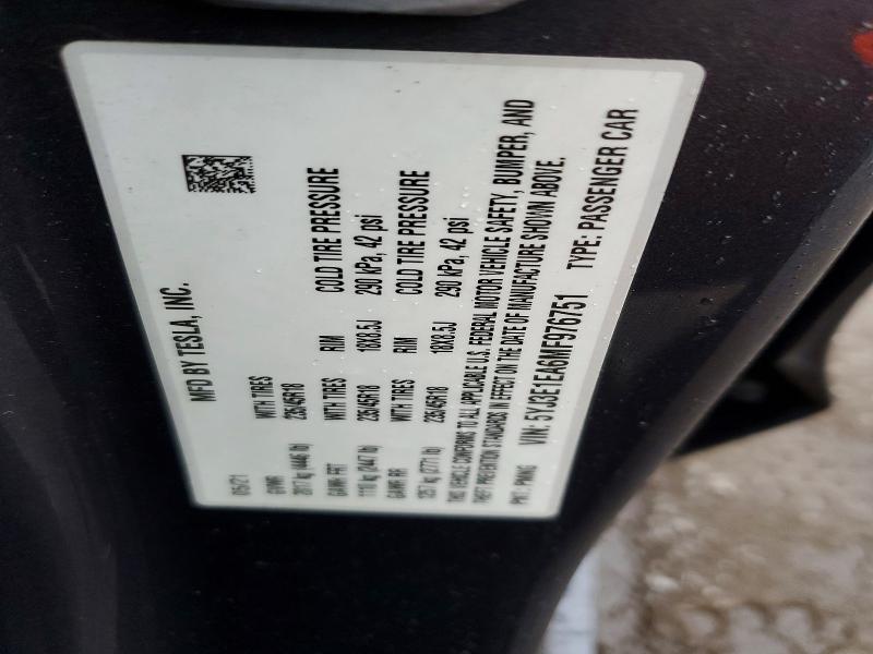 Aukcja sprzedaży 2021 Tesla Model 3, vin: 5YJ3E1EA6MF976751, numer aukcji: 79373875