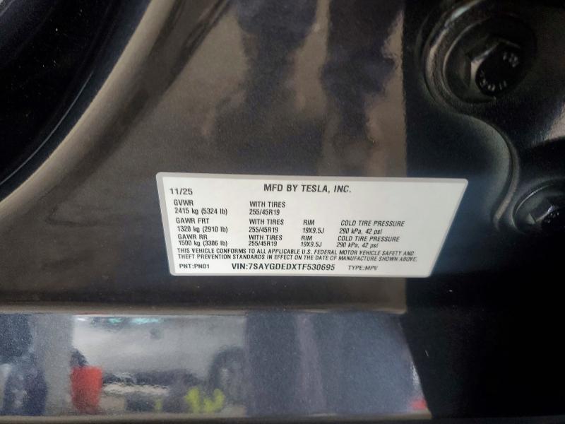 Aukcja sprzedaży 2026 Tesla Model Y, vin: 7SAYGDEDXTF530695, numer aukcji: 48073946
