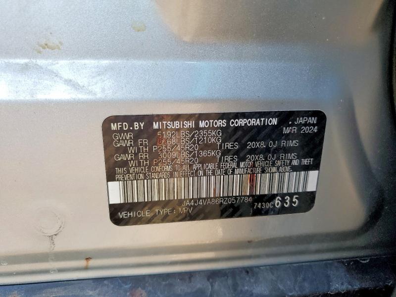 Продаж на аукціоні авто 2024 Mitsubishi Outlander, vin: JA4J4VA86RZ057784, номер лоту: 46475266