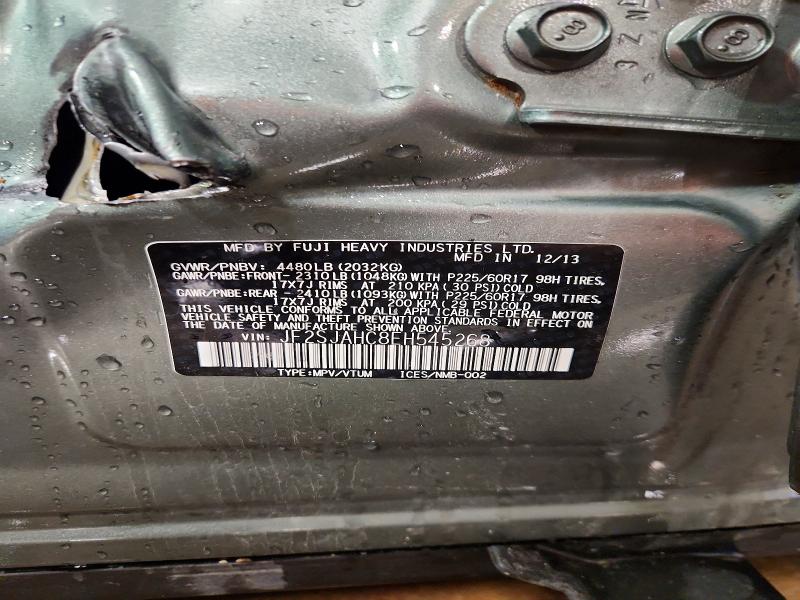 2014 Subaru Forester მანქანა იყიდება აუქციონზე, vin: JF2SJAHC8EH545268, აუქციონის ნომერი: 47532446