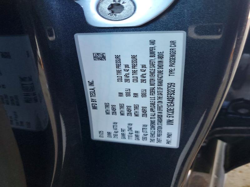 45499256 :رقم المزاد ، 5YJ3E1EA4SF932759 vin ، 2025 Tesla Model 3 مزاد بيع