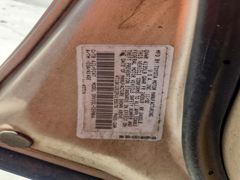 Продаж на аукціоні авто 1993 Toyota Camry, vin: 4T1SK12E2PU195678, номер лоту: 46192086