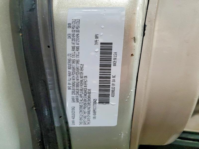 46239346 :رقم المزاد ، 4S4BP61C177309425 vin ، 2007 Subaru Outback مزاد بيع