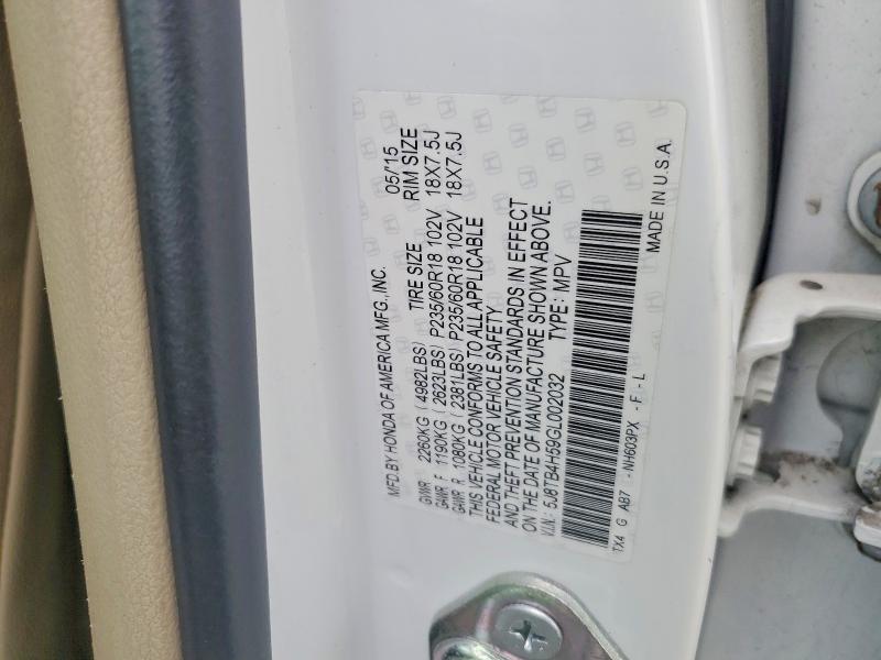 Aukcja sprzedaży 2016 Acura Rdx, vin: 5J8TB4H59GL002032, numer aukcji: 41928716