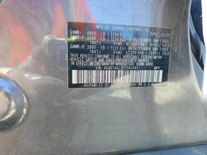 Aukcja sprzedaży 2024 Subaru Outback, vin: 4S4BTANC1R3265493, numer aukcji: 47078196