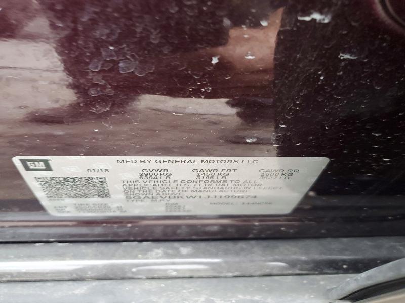 Продаж на аукціоні авто 2018 Buick Enclave, vin: 5GAEVBKW1JJ199674, номер лоту: 45737386
