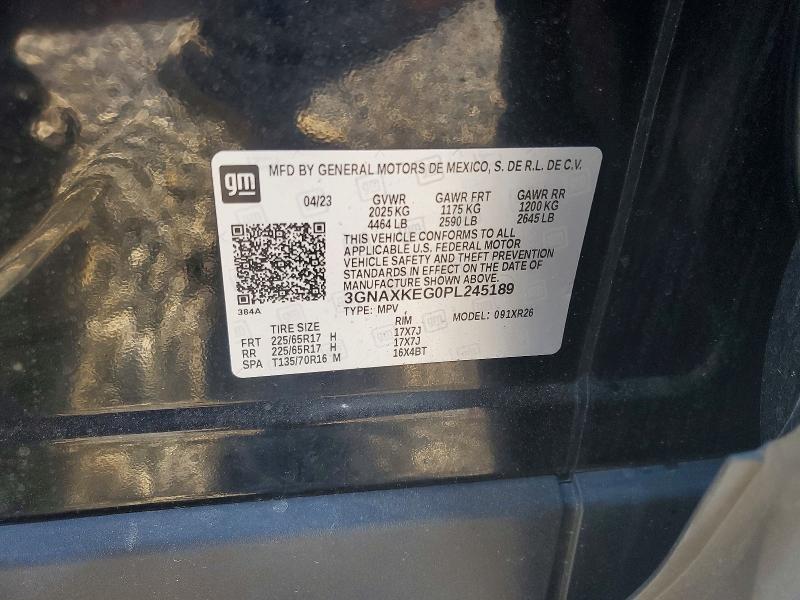 Aukcja sprzedaży 2023 Chevrolet Equinox, vin: 3GNAXKEG0PL245189, numer aukcji: 47629616