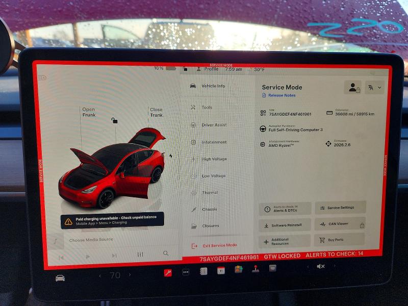 Продаж на аукціоні авто 2022 Tesla Model Y, vin: 7SAYGDEF4NF461961, номер лоту: 45644806