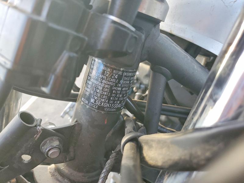 2025 Kawasaki Ex500 მანქანა იყიდება აუქციონზე, vin: ML5EXGH15SDA57651, აუქციონის ნომერი: 79483565