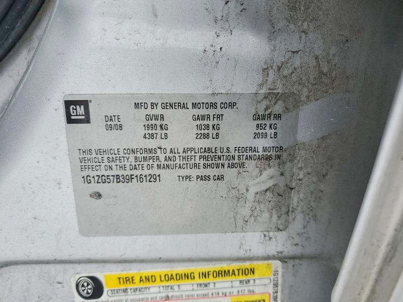 Aukcja sprzedaży 2009 Chevrolet Malibu, vin: 1G1ZG57B39F161291, numer aukcji: 46359446
