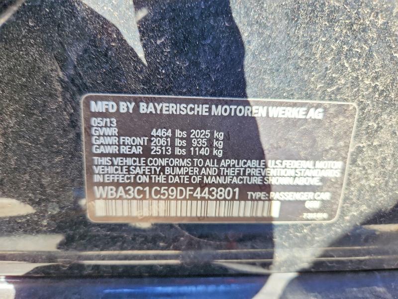 Auction sale of the 2013 Bmw 328, vin: WBA3C1C59DF443801, lot number: 46241866
