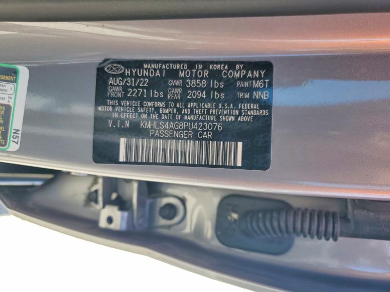Продаж на аукціоні авто 2023 Hyundai Elantra, vin: KMHLS4AG8PU423076, номер лоту: 47974106