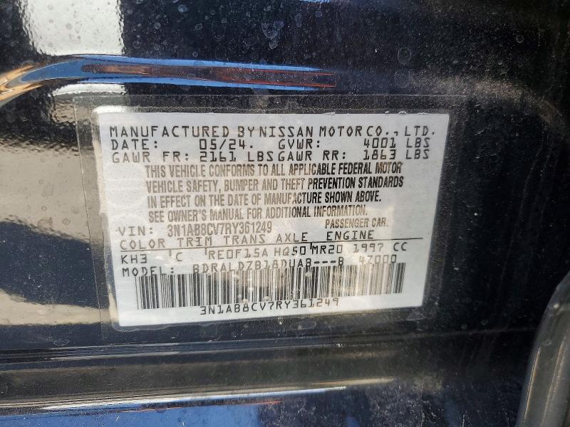 Продажа на аукционе авто 2024 Nissan Sentra, vin: 3N1AB8CV7RY361249, номер лота: 45528176