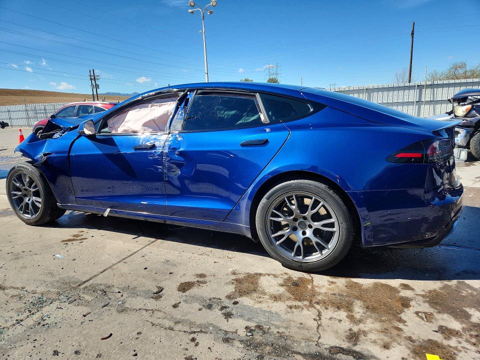 2022 Tesla Model S მანქანა იყიდება აუქციონზე, vin: 5YJSA1E57NF478828, აუქციონის ნომერი: 45596776