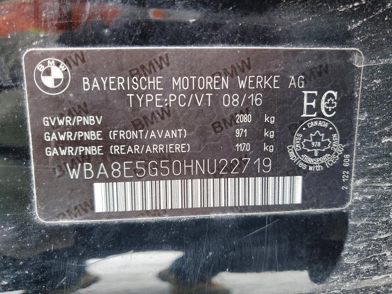Продажа на аукционе авто 2017 Bmw 320, vin: WBA8E5G50HNU22719, номер лота: 46509526