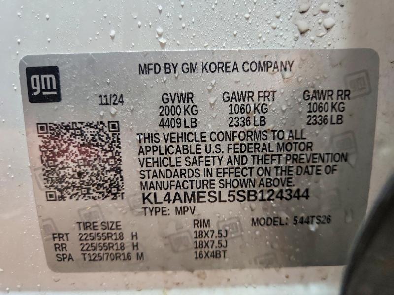 48078096 :رقم المزاد ، KL4AMESL5SB124344 vin ، 2025 Buick Encore Gx مزاد بيع