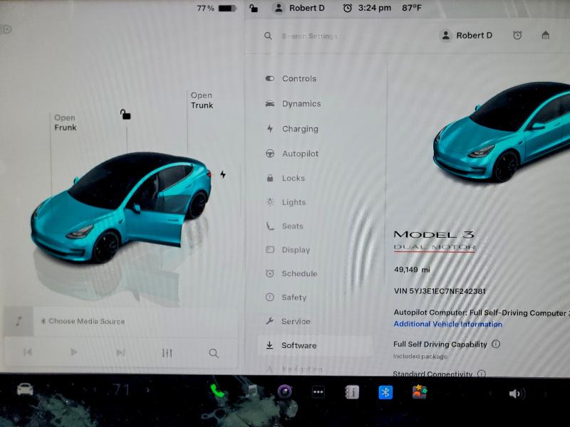 Продажа на аукционе авто 2022 Tesla Model 3, vin: 5YJ3E1EC7NF242381, номер лота: 46056836