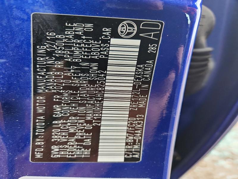 46393616 :رقم المزاد ، 2T1BURHE4HC825042 vin ، 2017 Toyota Corolla مزاد بيع