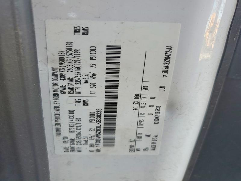 Продаж на аукціоні авто 2020 Ford Transit, vin: 1FDBW5Z83LKB30338, номер лоту: 79977315