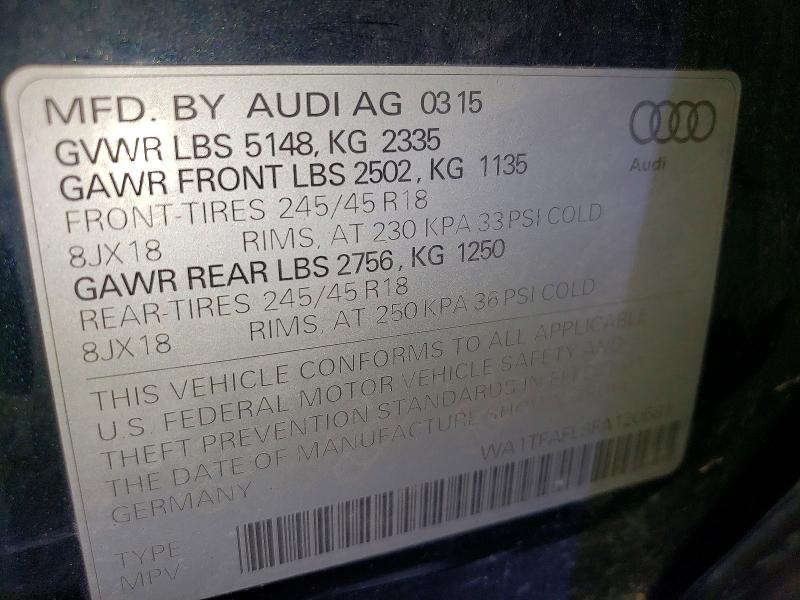 Aukcja sprzedaży 2015 Audi A4 Allroad, vin: WA1TFAFL8FA120581, numer aukcji: 47443346