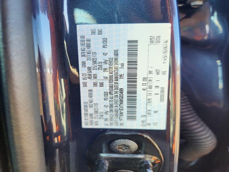 Продажа на аукционе авто 2022 Ford F150, vin: 1FT6W1EV7NWG03499, номер лота: 49285816