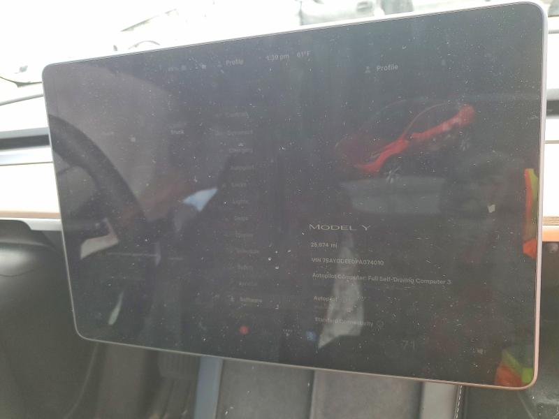 99605615 :رقم المزاد ، 7SAYGDEE0PA074010 vin ، 2023 Tesla Model Y مزاد بيع