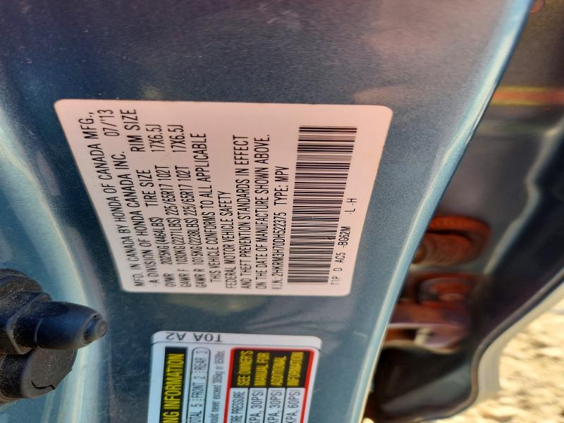 Продажа на аукционе авто 2013 Honda Cr-v, vin: 2HKRM3H70DH522375, номер лота: 47097876