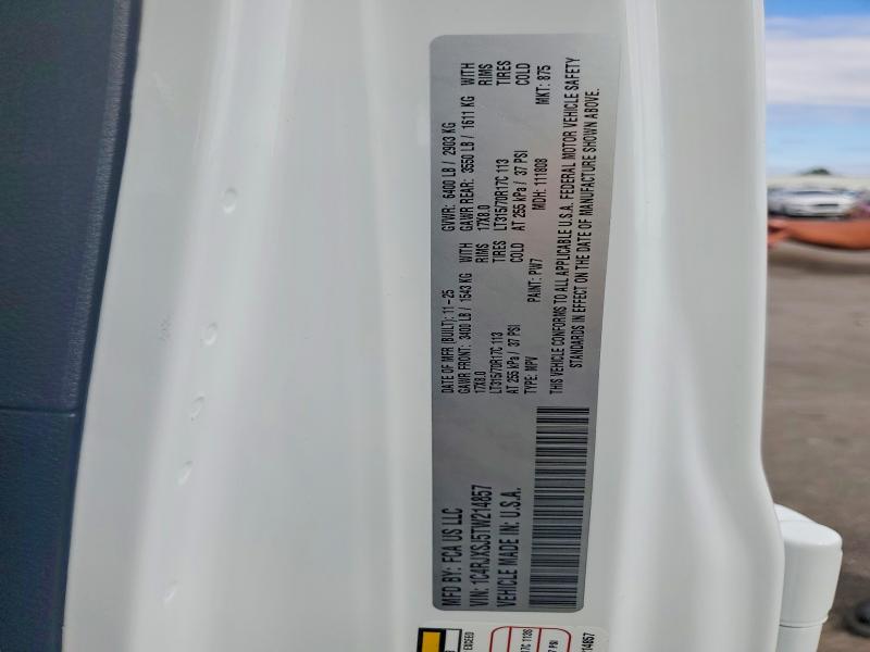 2026 Jeep Wrangler მანქანა იყიდება აუქციონზე, vin: 1C4RJXSJ5TW214857, აუქციონის ნომერი: 46655306