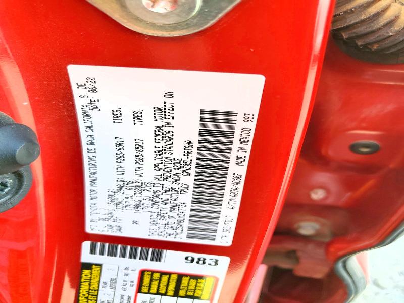 Продажа на аукционе авто 2020 Toyota Tacoma, vin: 3TMCZ5AN8LM347734, номер лота: 47698436