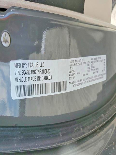 Продаж на аукціоні авто 2022 Chrysler Pacifica, vin: 2C4RC1BG7NR106683, номер лоту: 41933806