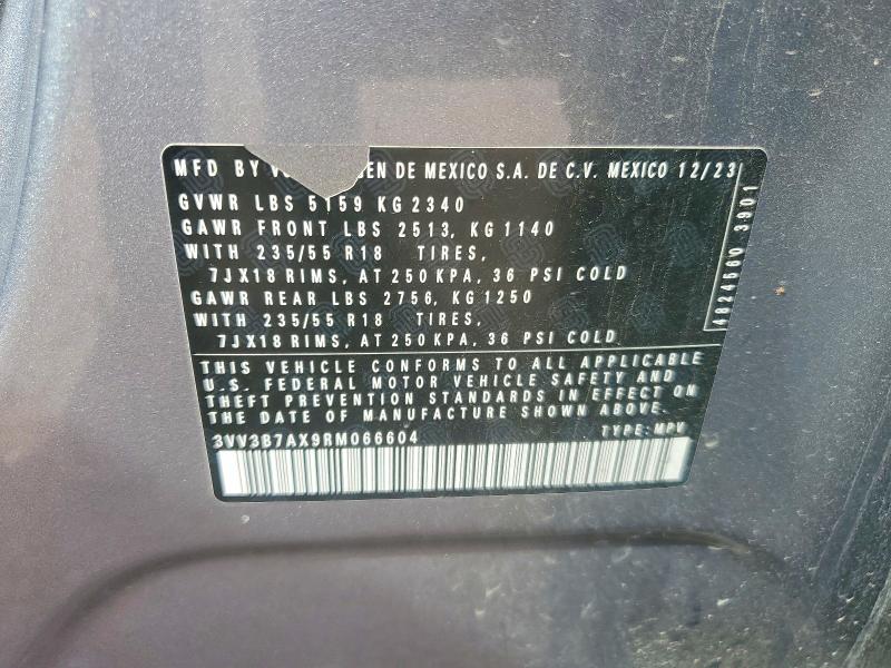Aukcja sprzedaży 2024 Volkswagen Tiguan, vin: 3VV3B7AX9RM066604, numer aukcji: 79407825