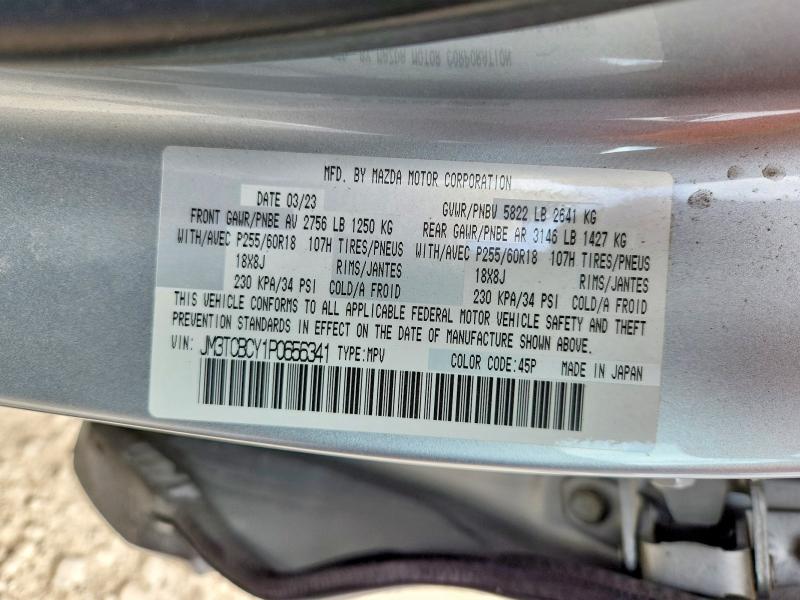 Auction sale of the 2023 Mazda Cx-9, vin: JM3TCBCY1P0656341, lot number: 79913475