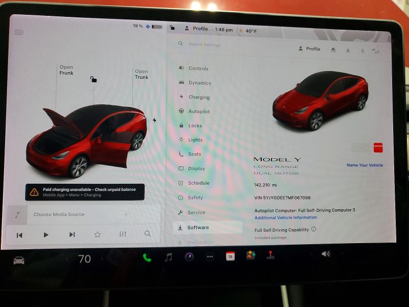 46466796 :رقم المزاد ، 5YJYGDEE7MF067096 vin ، 2021 Tesla Model Y مزاد بيع