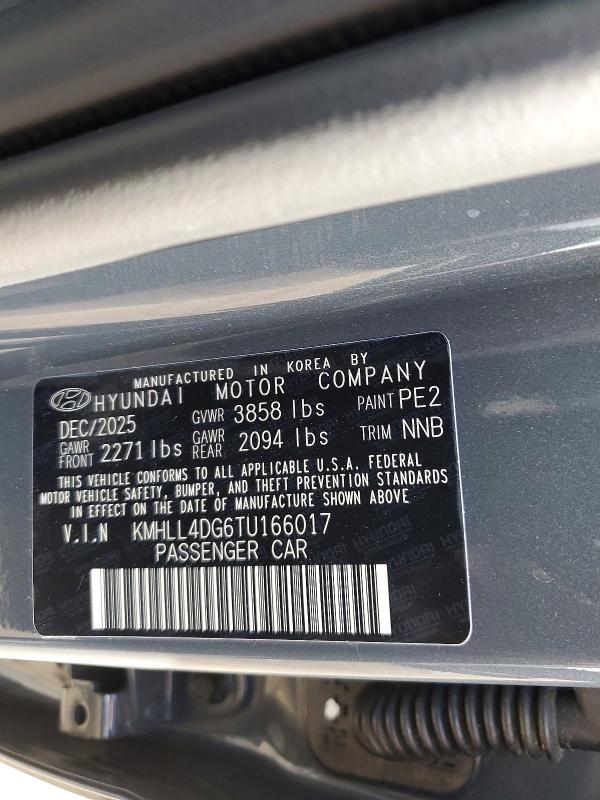 Aukcja sprzedaży 2026 Hyundai Elantra, vin: KMHLL4DG6TU166017, numer aukcji: 47597856