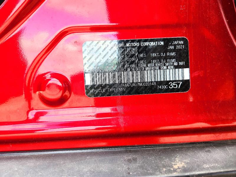 Продаж на аукціоні авто 2021 Mitsubishi Outlander Sport, vin: JA4APUAU7MU020148, номер лоту: 46484916