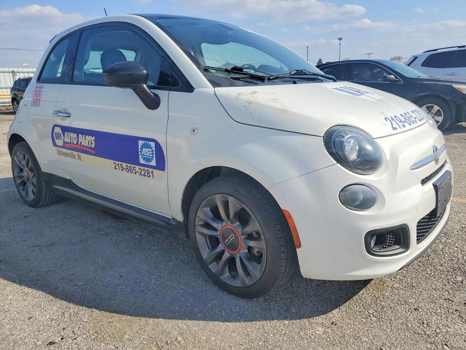 2017 Fiat 500 მანქანა იყიდება აუქციონზე, vin: 3C3CFFKR1HT700252, აუქციონის ნომერი: 48045876