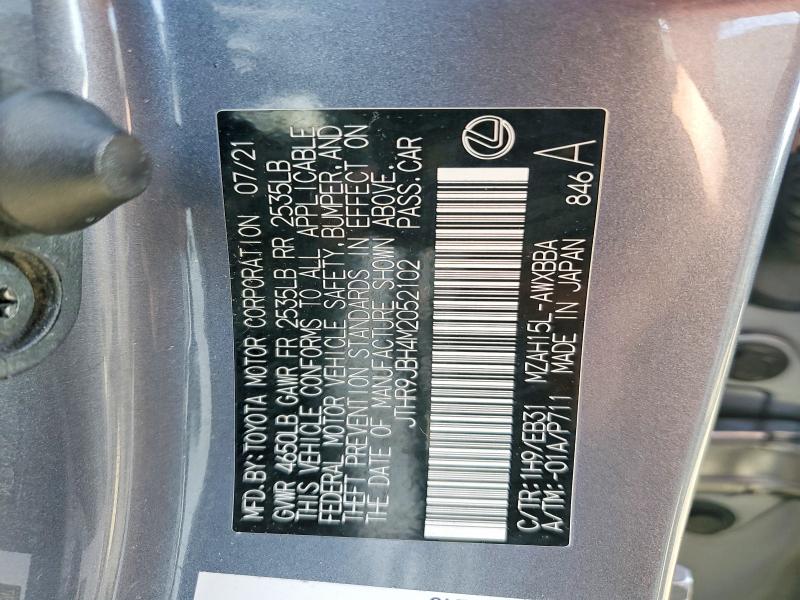 Aukcja sprzedaży 2021 Lexus Ux 250h, vin: JTHR9JBH4M2052102, numer aukcji: 47351076