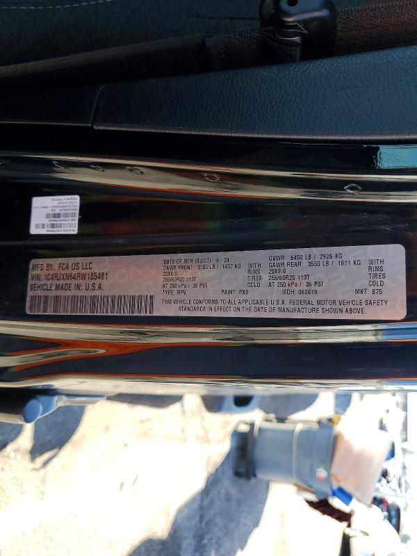 47031786 :رقم المزاد ، 1C4RJXN64RW185481 vin ، 2024 Jeep Wrangler مزاد بيع