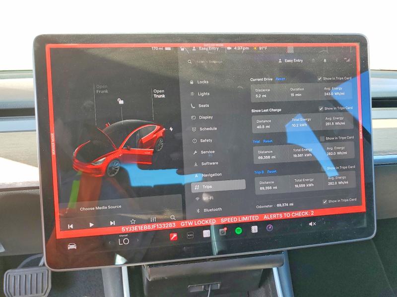 Продаж на аукціоні авто 2018 Tesla Model 3, vin: 5YJ3E1EB8JF133283, номер лоту: 47224656
