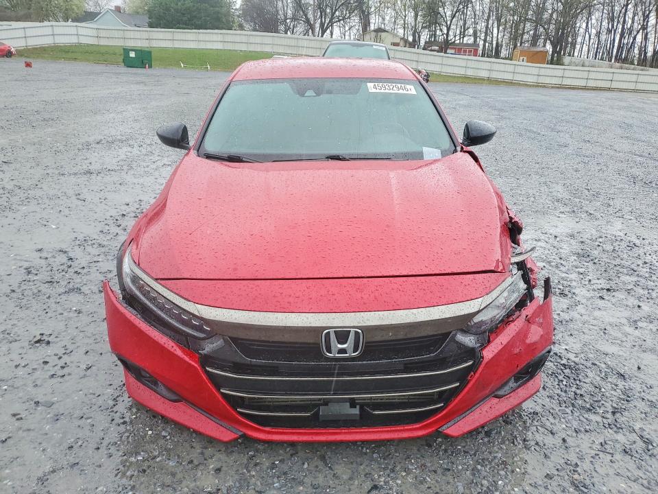 Продажа на аукционе авто 2021 Honda Accord, vin: 1HGCV1F3XMA080642, номер лота: 45932946