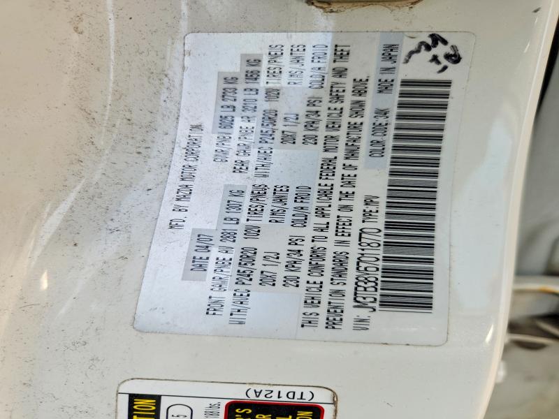 Aukcja sprzedaży 2007 Mazda Cx-9, vin: JM3TB38Y670118770, numer aukcji: 46918516