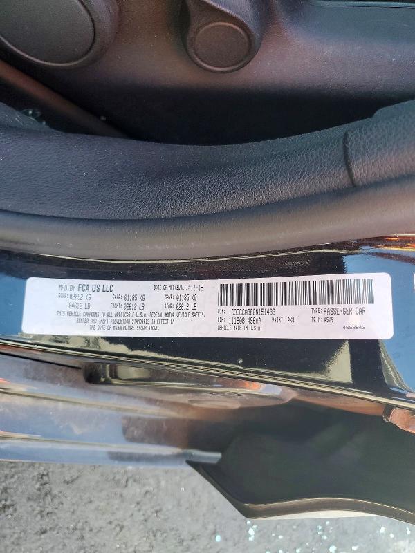 2016 Chrysler 200 მანქანა იყიდება აუქციონზე, vin: 1C3CCCAB6GN151433, აუქციონის ნომერი: 45980056