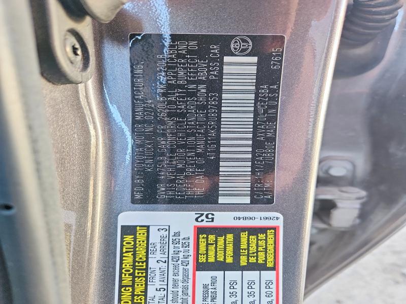 Aukcja sprzedaży 2024 Toyota Camry, vin: 4T1G11AK5RU897853, numer aukcji: 46039946