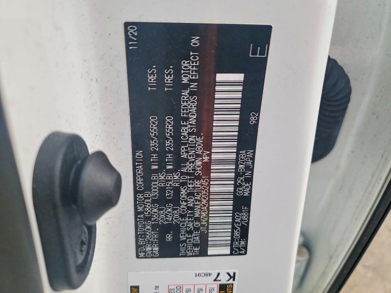 47710286 :رقم المزاد ، JTJHZMDA2M2052451 vin ، 2021 Lexus Rx 350 مزاد بيع