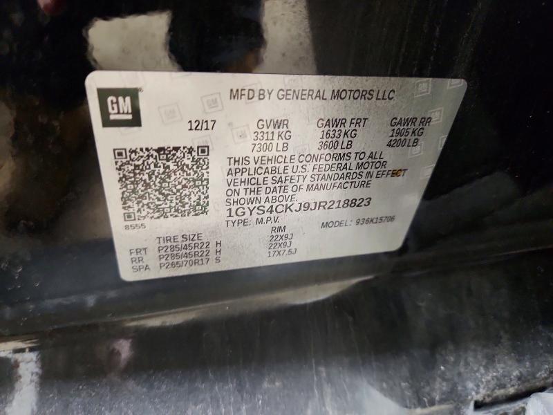 Aukcja sprzedaży 2018 Cadillac Escalade, vin: 1GYS4CKJ9JR218823, numer aukcji: 46435186